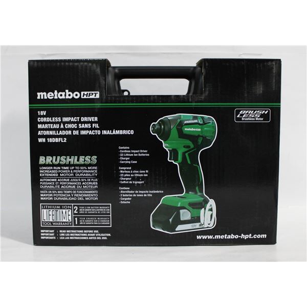 BRAND NEW METABO HPT 18VOLT CORDLESS IMPACT DRIVER