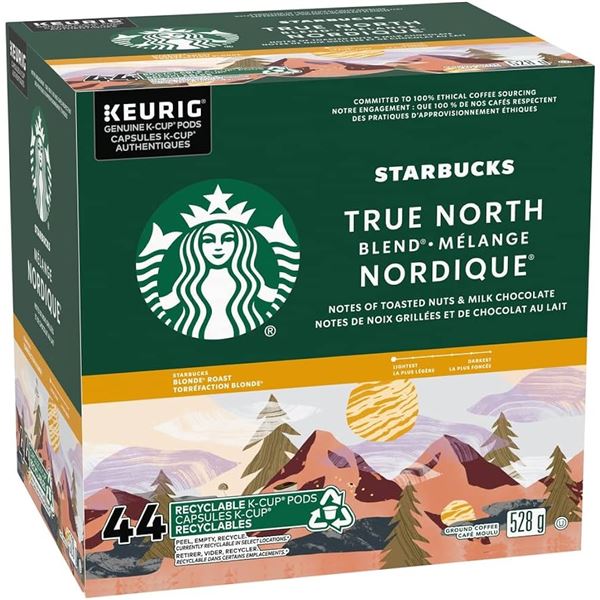 NEW 96 X 12G STARBUCKS TRUE NORTH BLEND COFFEE