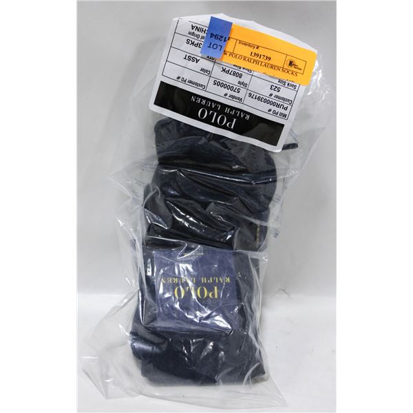 NEW POLO RALPH LAUREN SOCKS FITS SHOE SZ 6-12