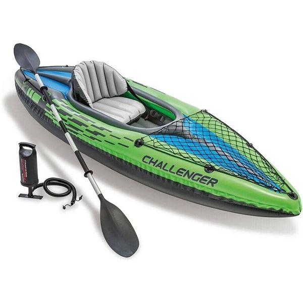 NEW INTEX K1 ONE-PERSON SIT-IN KAYAK CHALLENGER K1