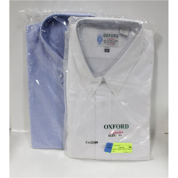 NEW MEN'S SHIRTS 1BLUE 1WHITE OXFORD