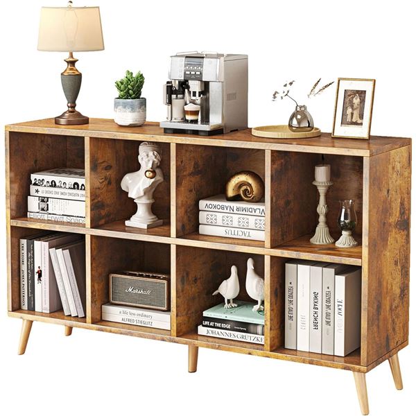 NEWLY ASSEMBLED FIRRTENV 8 CUBE BOOKSHELF