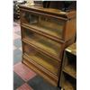 Image 1 : ANTIQUE LAWYERS BOOKCASE 12" X 34" X 43"