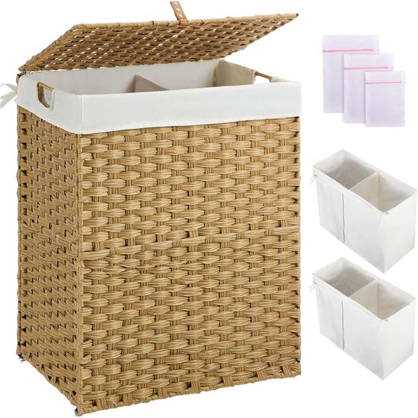 NEW GREENSTELL LAUNDRY HAMPER WITH LID 110L