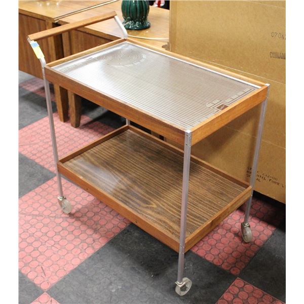 MID CENTURY MODERN TEAK SALTON HEATABLE HOTRAY
