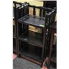 Image 1 : VINTAGE SOLID WOOD 3 TIER SHELVING UNIT H-34.5"