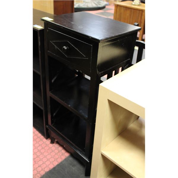SOLID WOOD 3 TIER W/DRAWER OCCASIONAL