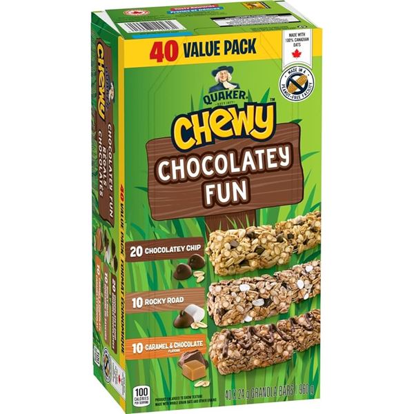 NEW 960G QUAKER CHEWY CHOCOLATEY FUN