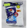 Image 1 : WHITE CREW SOCKS 12-16 SIZE 6-PACK