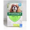 Image 1 : NEW ADVANTAGE II - 4 MONTHLY DOSES FOR DOGS 4.6KG-