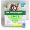 Image 1 : NEW ADVANTAGE II - 2 MONTHLY DOSES FOR DOGS 4.6KG-