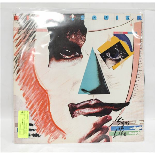 BILLY SQUIER SIGNS OF LIFE 1984 LP VINYL RECORD