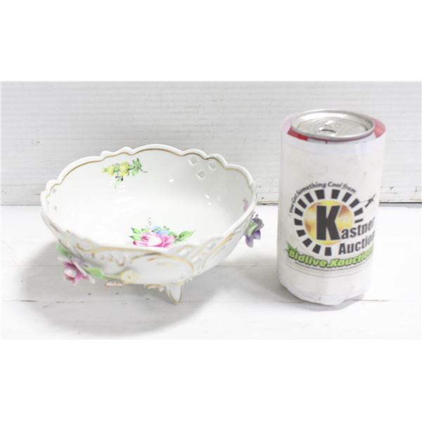 1817 DRESDEN HANDPAINTED DISH 6 INCH DIAMETER