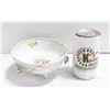 Image 1 : 1817 DRESDEN HANDPAINTED DISH 6 INCH DIAMETER