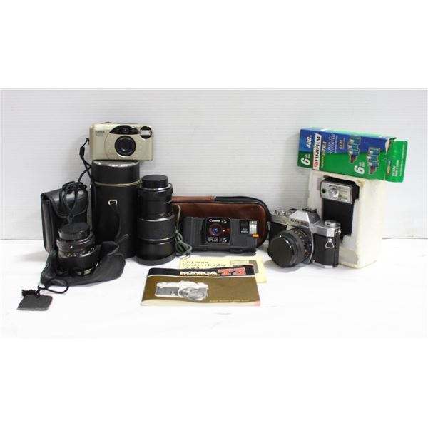 ESTATE CAMERA BUNDLE W/ACCESSORIES & LENSES WITH