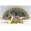 Image 1 : ESTATE SOLID BRASS VICTORIAN TEA HOUSE FAN MIRROR+