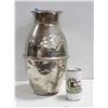 Image 1 : ANTIQUE LARGE SILVER PLATED COPPER HANDLED JUG