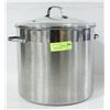 Image 1 : LARGE (APPROX.. 16 LITER) STAINLESS STEEL