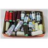 Image 1 : 35 SPOOLS SERGER THREAD VARIOUS COLORS