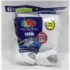 Image 1 : WHITE CREW SOCKS 6-12 SIZE 6-PACK