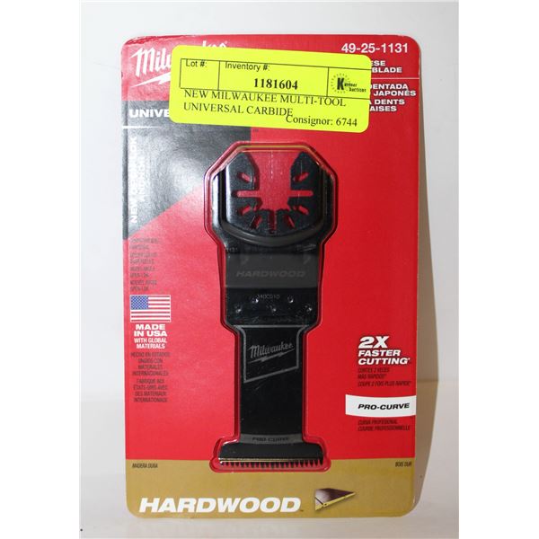 NEW MILWAUKEE MULTI-TOOL UNIVERSAL CARBIDE