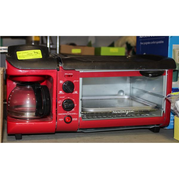 RED NOSTALGIA RETRO 3-IN-1 ELECTRIC