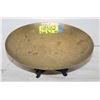 Image 1 : SOLID BRASS 11 INCH DIAMETER BOWL ON WOODEN STAND
