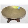 Image 1 : SOLID BRASS 11 INCH DIAMETER BOWL ON WOODEN STAND