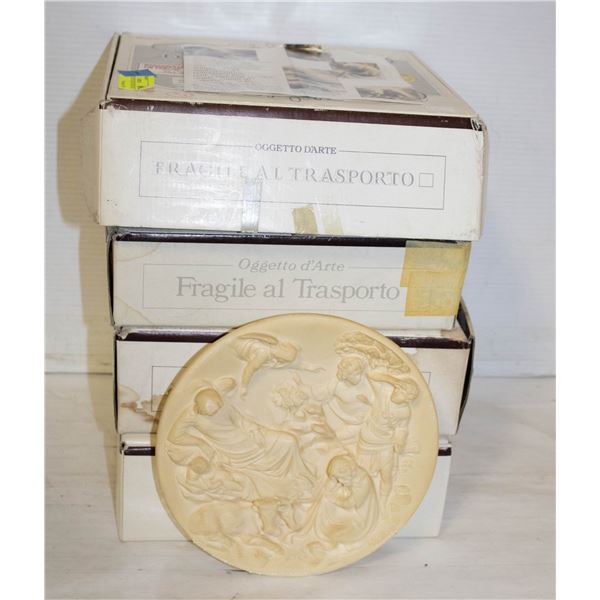 3D HAND CARVED OGGETTO DARTE BUNDLE OF 4 ALL