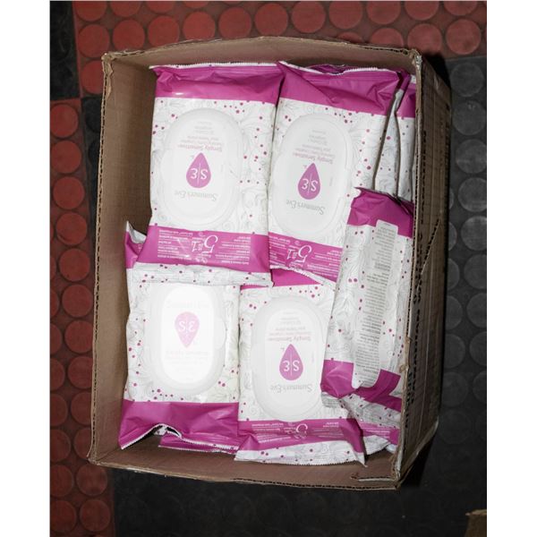 BOX OF 25 SUMMER'S EVE SIMPLY SENSITIVE CLEANSING