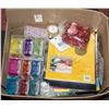Image 1 : LARGE BOX OF CRAFTING MATERIALS ETC