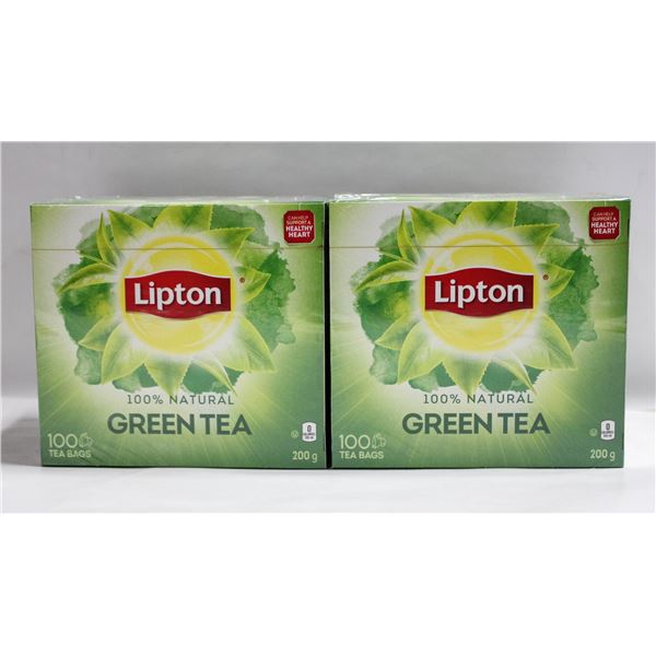 FOUR BOXES LIPTON GREEN TEA