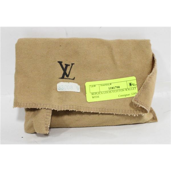 USED REPLICA LOUIS VUITTON WALLET WITH REPLICA