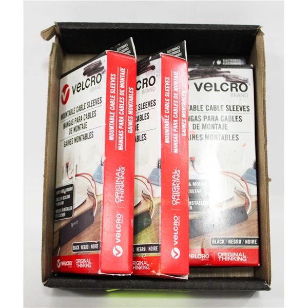 NEW 3 VELCRO MOUNTABLE CABLE SLEEVES