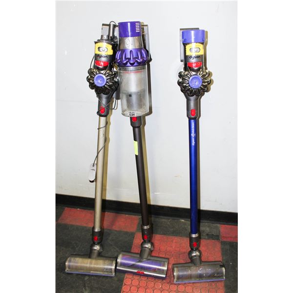 LOT OF DYSON HANDHELD VACUUMS & ACC