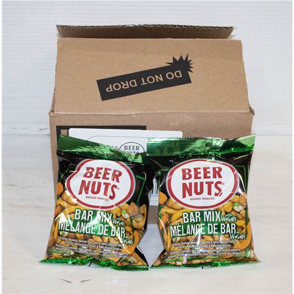 FULL CASE W/12 BAGS OF BEER NUTS WASABI