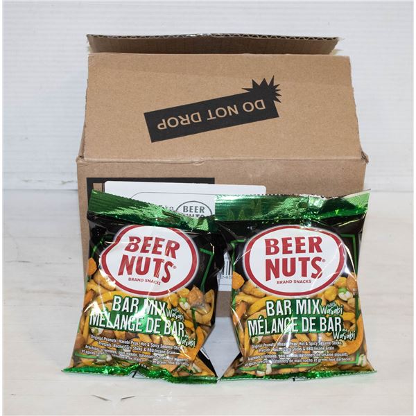 FULL CASE W/12 BAGS OF BEER NUTS WASABI