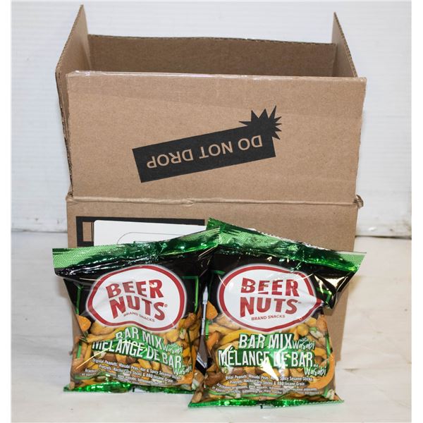 FULL CASE W/12 BAGS OF BEER NUTS WASABI