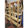 Image 1 : 2 IKEA WOODEN SHELVES 31.5" X 13.5" X 64"