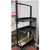 Image 1 : SOLID METAL ROLLING 3-TIER SHOP CART/TROLLY