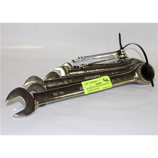 BUNDLE OF 12 SAE MASTERCRAFT MAXIMUM GEAR