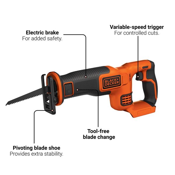 NEW BLACK + DECKER LITHIUM ION RECIPROCATING SAW