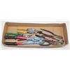 Image 1 : FLAT WITH ASSORTMENT OF 8 PLIER HAND TOOLS