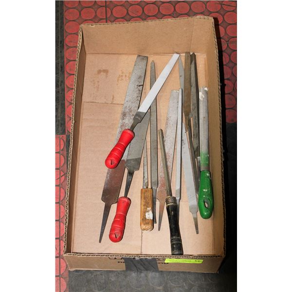 FLAT WITH ASSORTMENT OF 14 VARIOUS FILES
