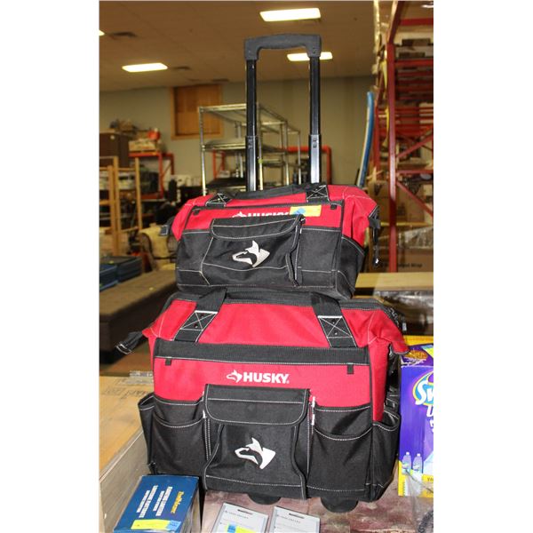 HUSKY 22" ROLLING TOOL BAG WITH