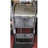 Image 1 : WERNER FOLD-AWAY METAL 2-STEP LADDER,