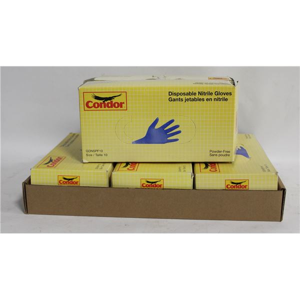 FLAT OF DISPOSABLE NITRILE GLOVES