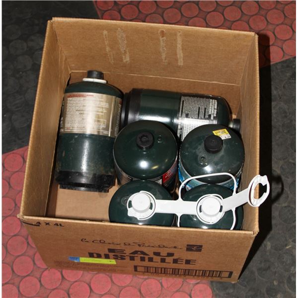 6 PROPANE BOTTLES