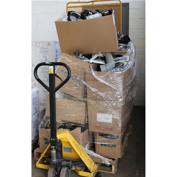 PALLET OF ASSORTED ABS PLUMBING FITTINGS