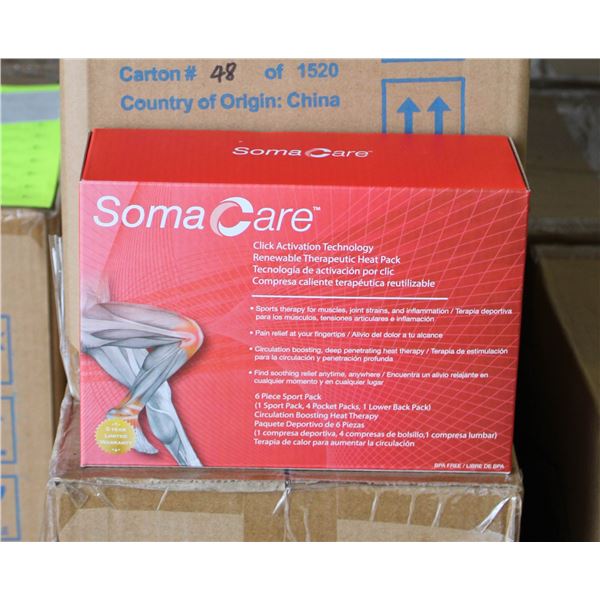 NEW CASE WITH 8 BOXES OF 6PC SOMA CARE SPORT CLICK